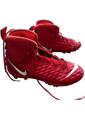 Nike Force Savage Elite 2 Red Football Cleats Men’s Size 11.5 High-Top Lightweig